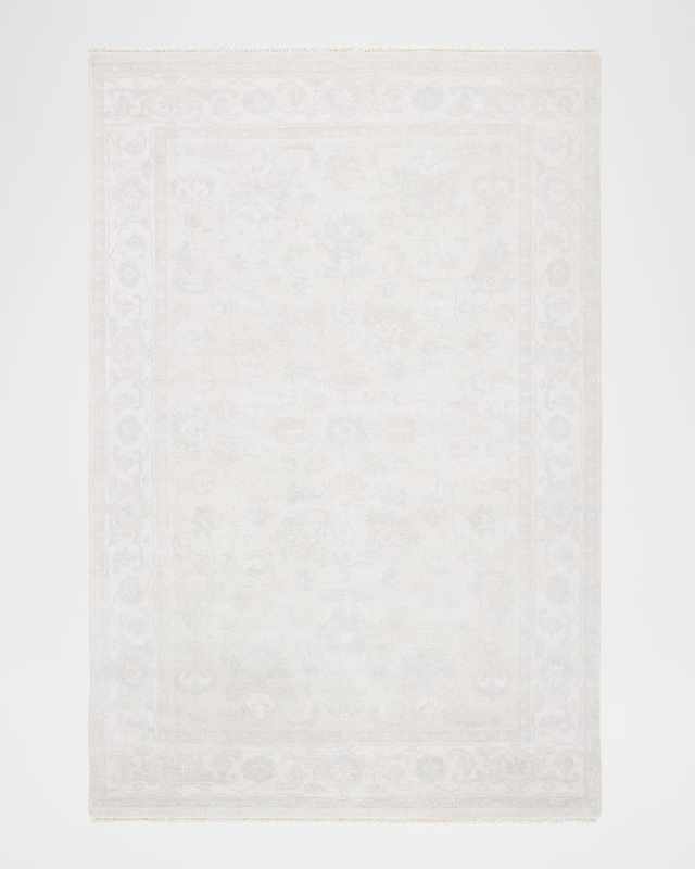 Anaglyph Hand Knotted Rug, 6' x 9'